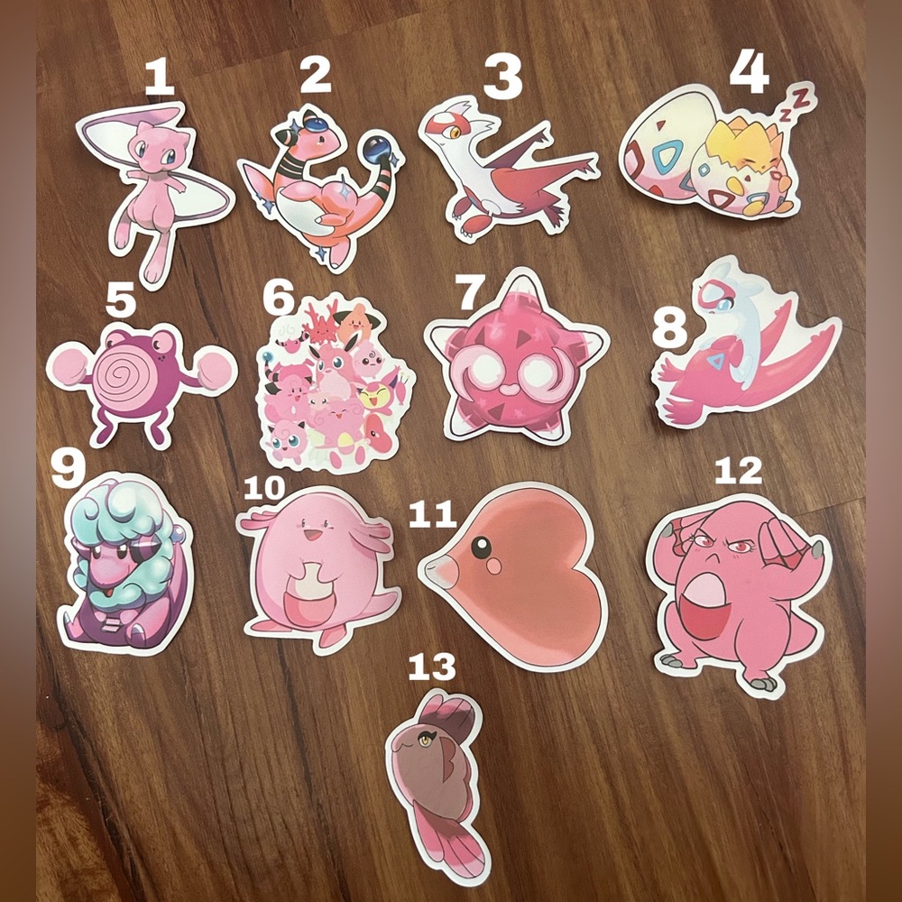 Pokemon Sticker Set
